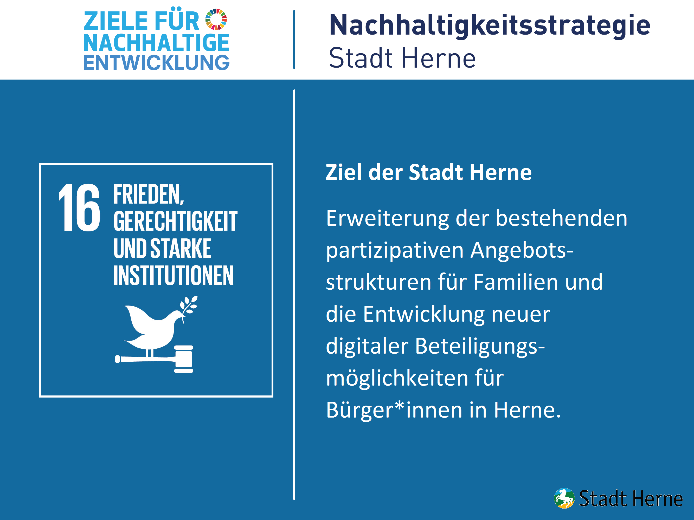 Frieden, Gerechtigkeit und starke Institutionen