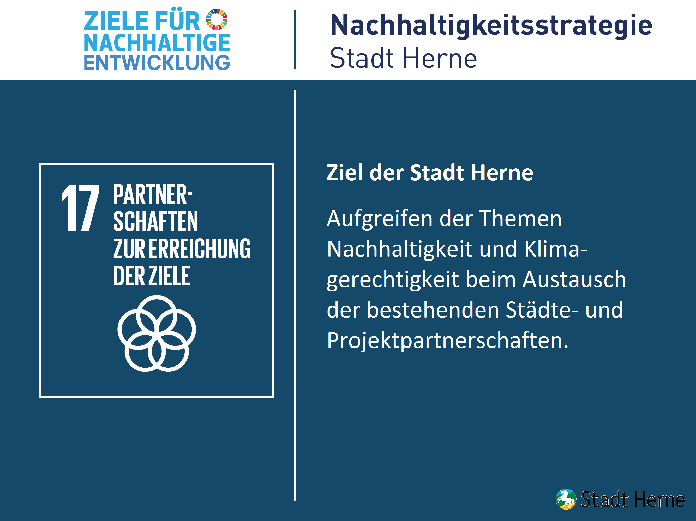 Partnerschaften zur Erreichung der Ziele